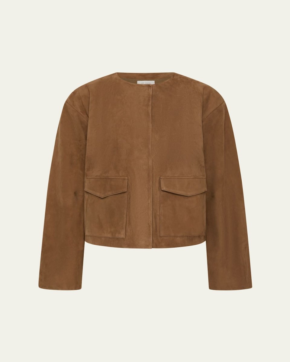 Cocoon Suede Bomber Jacket